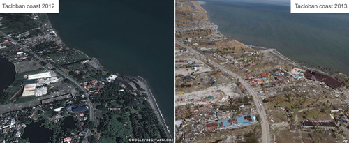 So hình ảnh trước và sau siêu bão ở Philippines - 7