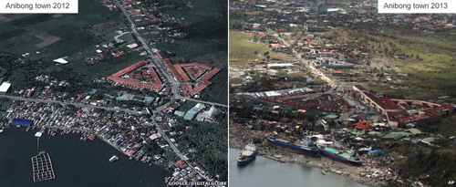 So hình ảnh trước và sau siêu bão ở Philippines - 9