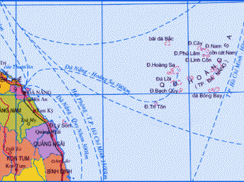 Bản đồ quần đảo Hoàng Sa.
